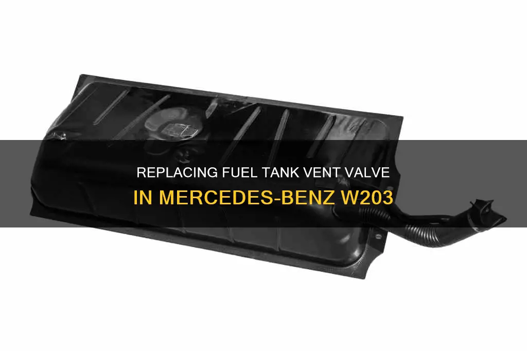 how to replace the fuel tank vent valve mb w203