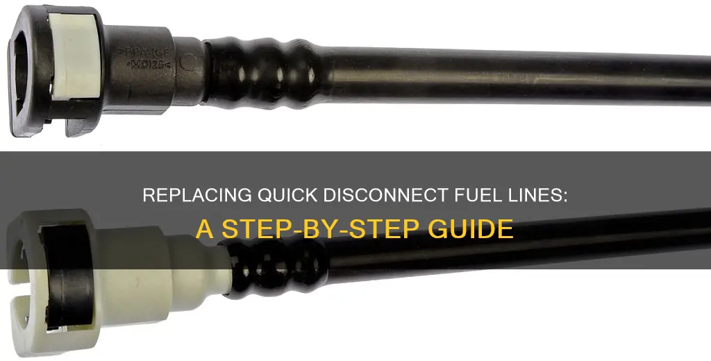 how to replace the quick disconnect fuel line