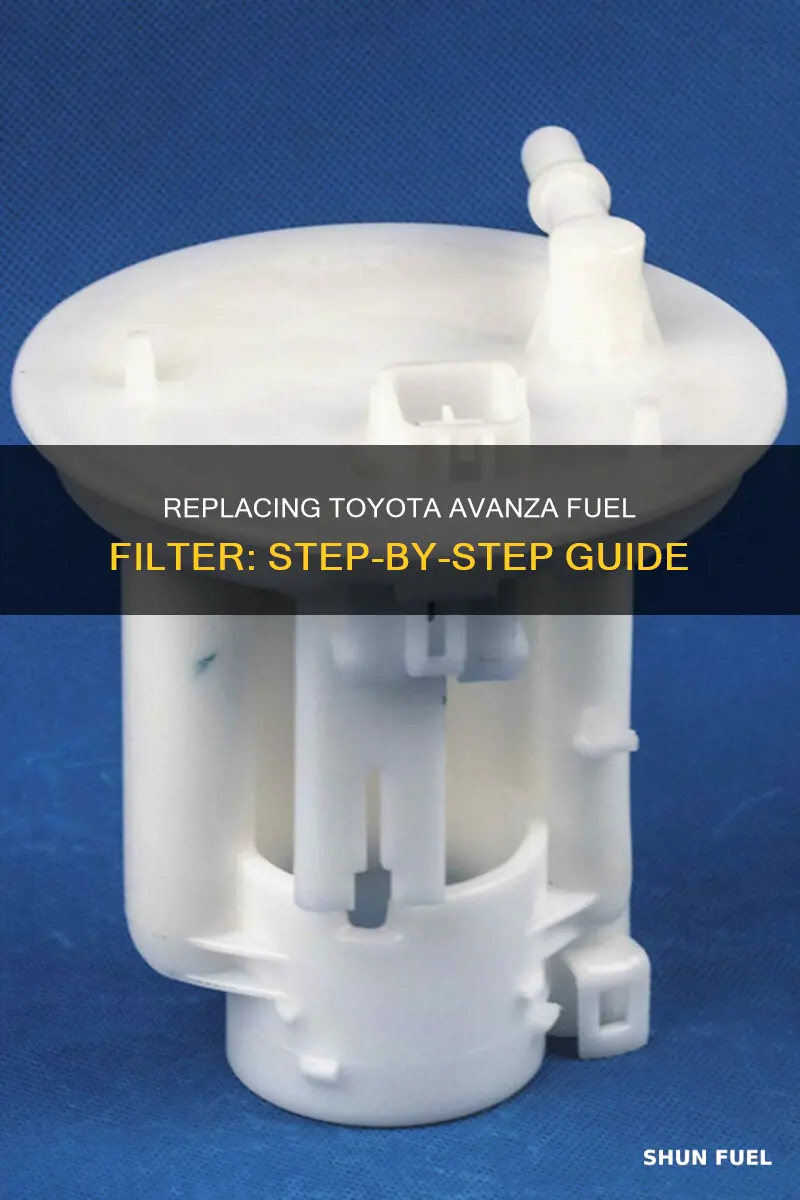 how to replace toyota avanza fuel filter