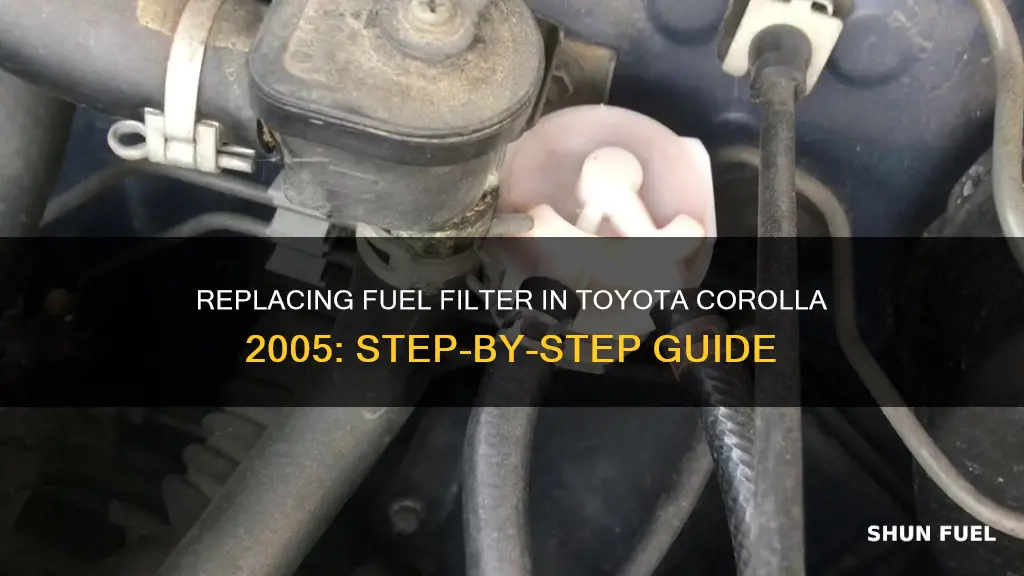 how to replace toyota corolla 2005 fuel filter