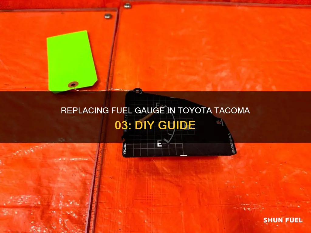 how to replace toyota tacoma 03 fuel gauge