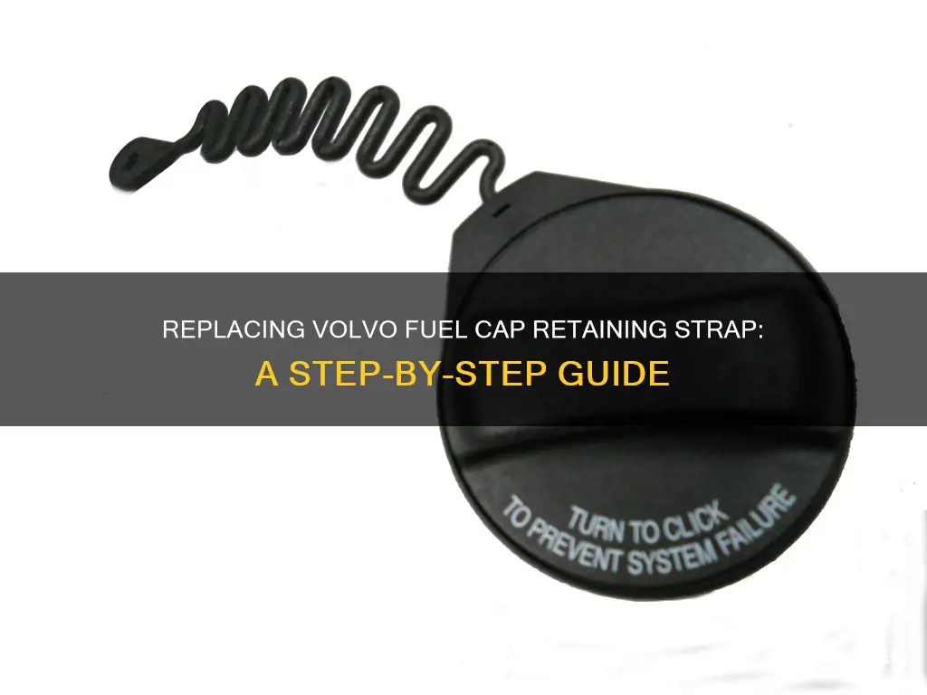 how to replace volvo fuel cap retaining strap