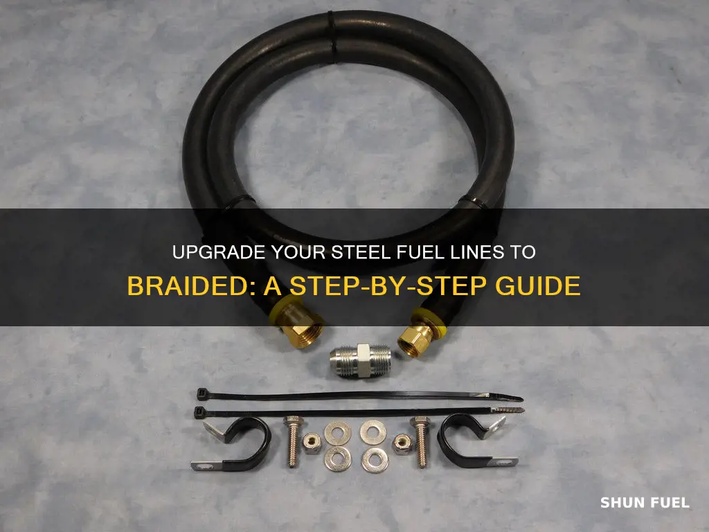 how to replace your steel fuel lines with braided lines