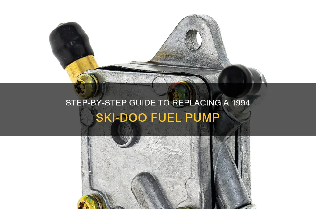 how to replace94 ski doo fuel pump