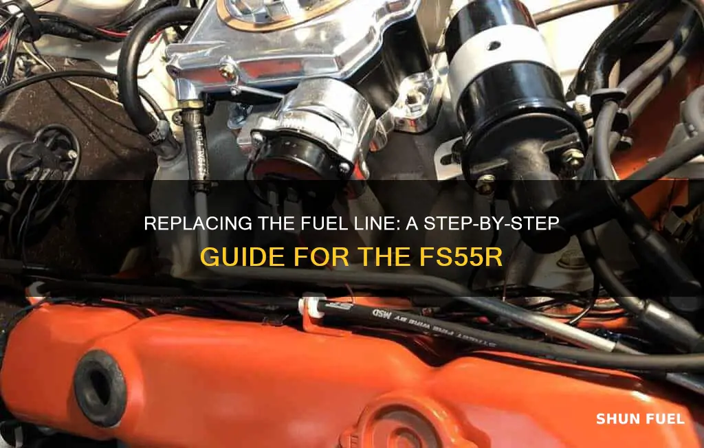 how to replade fs55r fuel line