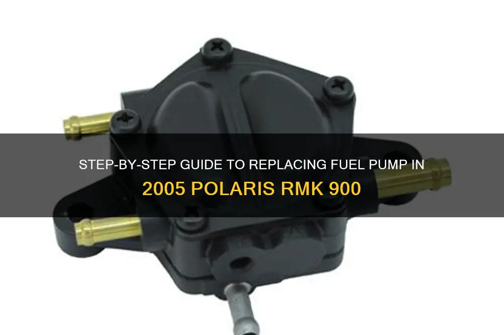 how to replae fuel pump in 2005 rmk 900 polaris