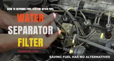 Practical Guide: Refueling System After Fuel Water Separator Filter