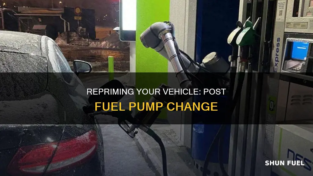 how to reprime your vehicle after changing the fuel pump