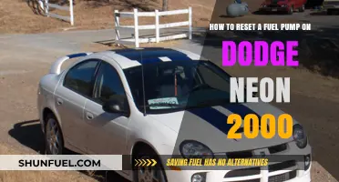 Resetting Your 2000 Dodge Neon's Fuel Pump: A Step-by-Step Guide