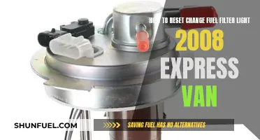 Resetting the Fuel Filter Light in Your 2008 Express Van