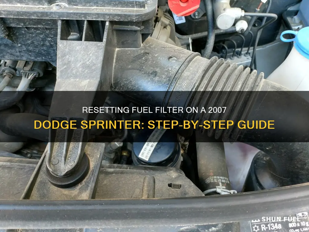 how to reset dodge sprinter fuel filter on 2007