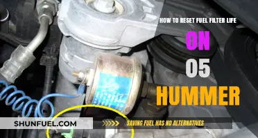 Resetting Fuel Filter Life on Your '05 Hummer