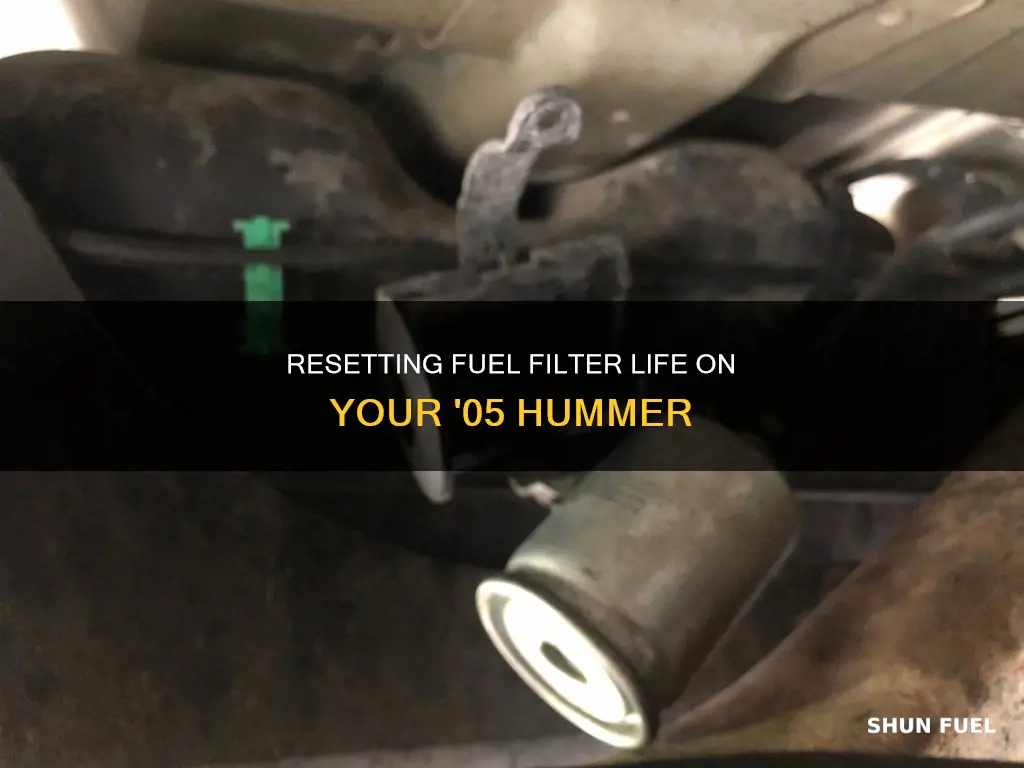 how to reset fuel filter life on 05 hummer