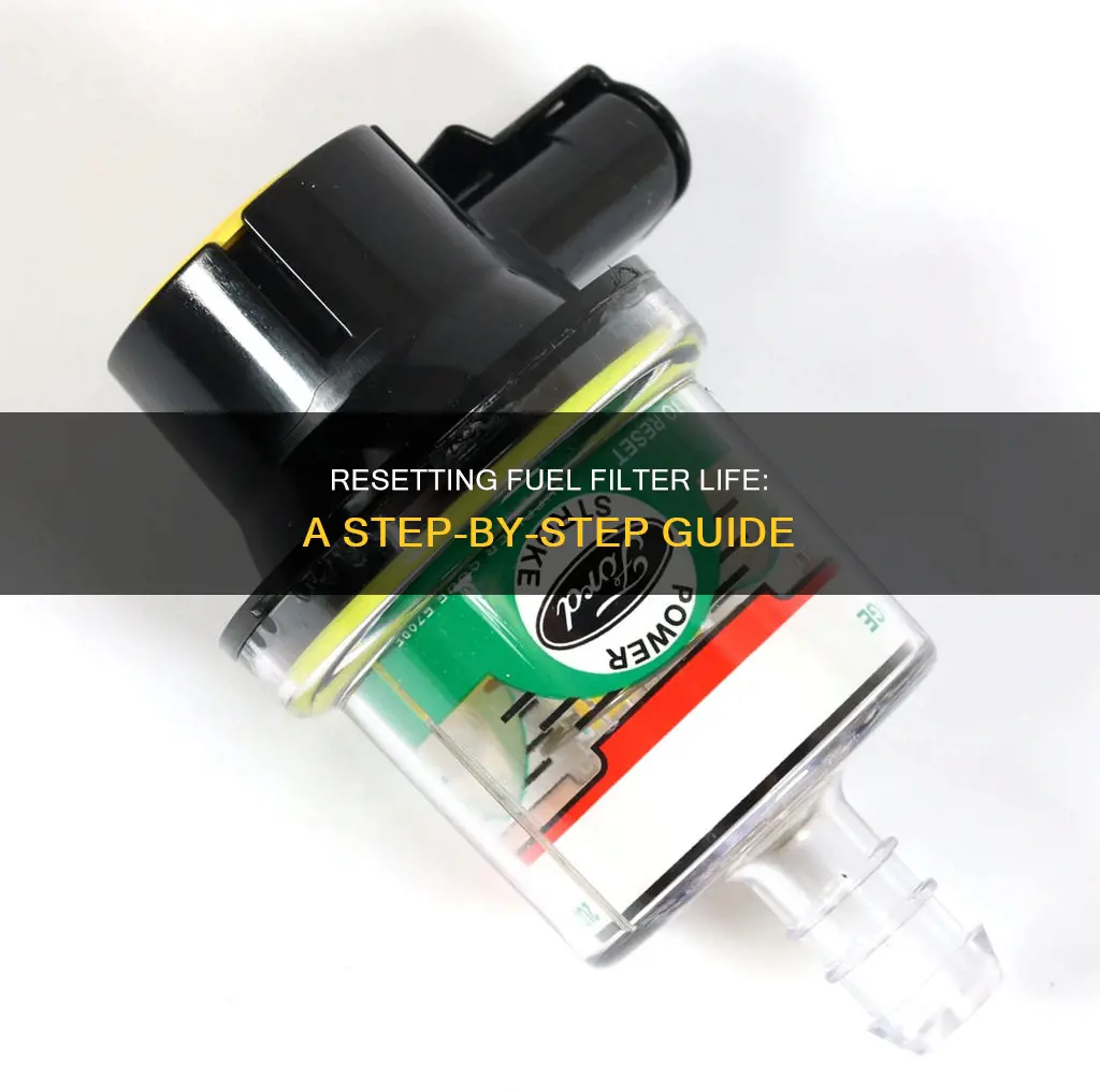 how to reset fuel filter life