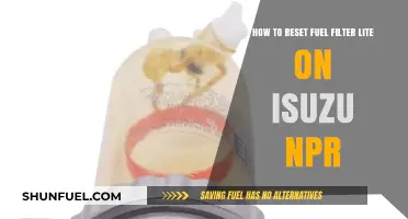 Resetting Your Isuzu NPR's Fuel Filter Light