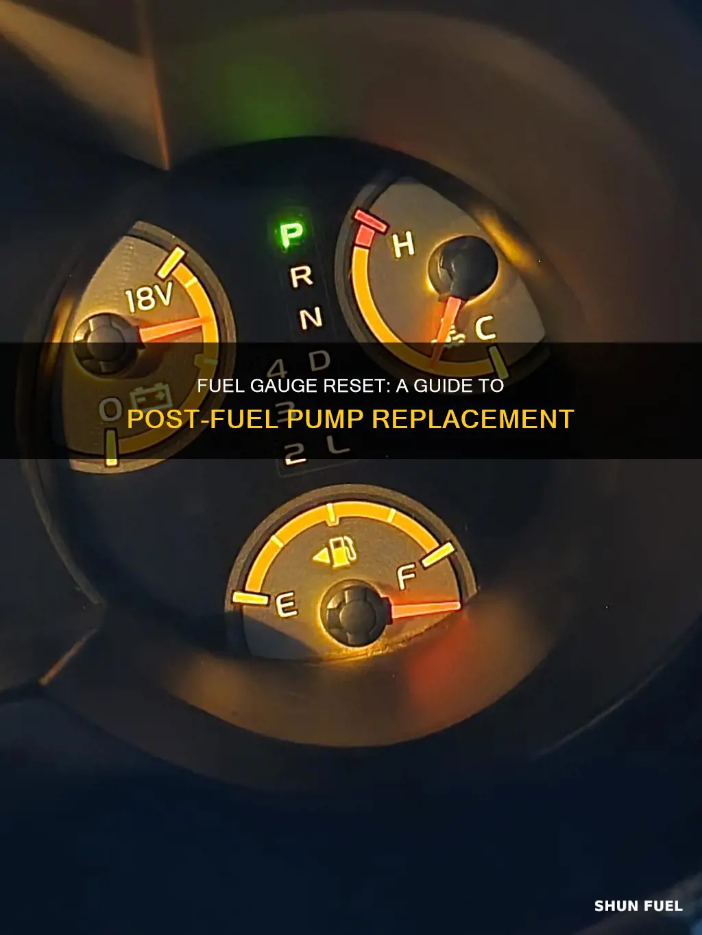 how to reset fuel gauge after replacing fuel pump