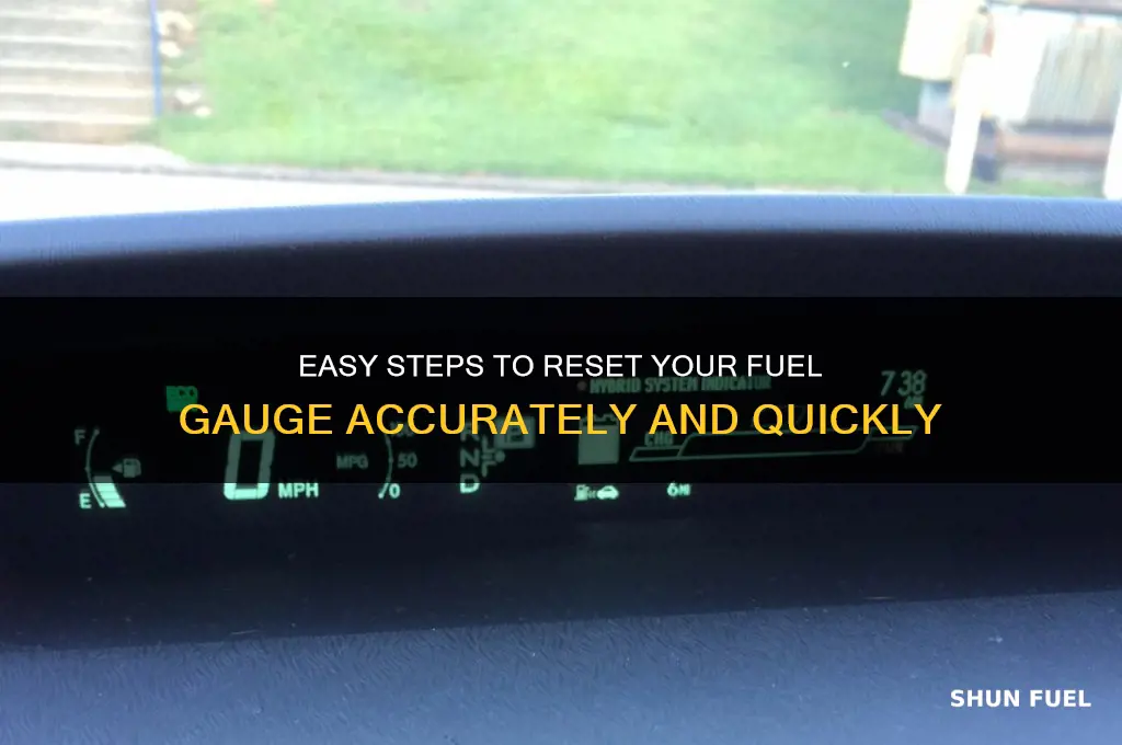 how to reset fuel gauge