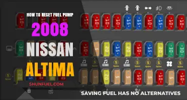 Resetting Your 2008 Nissan Altima's Fuel Pump: A Step-by-Step Guide