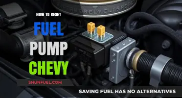 Resetting Your Chevy Fuel Pump: A Step-by-Step DIY Guide