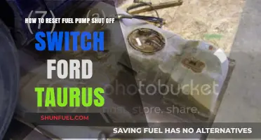 Resetting Your Ford Taurus Fuel Pump Shut Off Switch: A Step-by-Step Guide