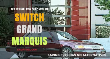 Resetting Your Grand Marquis Fuel Pump Shut Off Switch: A Guide