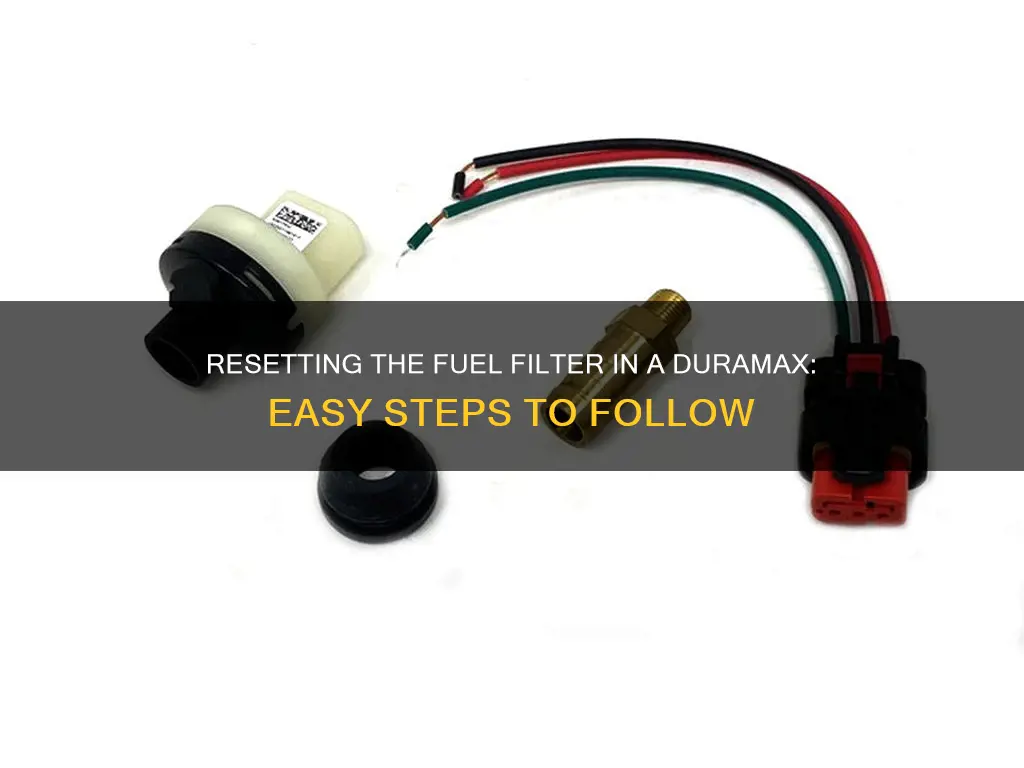 how to reset the fuel filter reset in a duramx