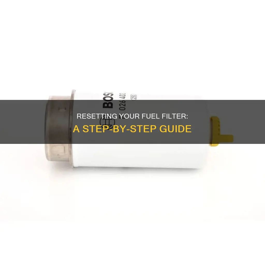 how to reset the fuel filter