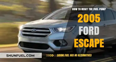 Resetting the Fuel Pump on a 2005 Ford Escape: A Step-by-Step Guide