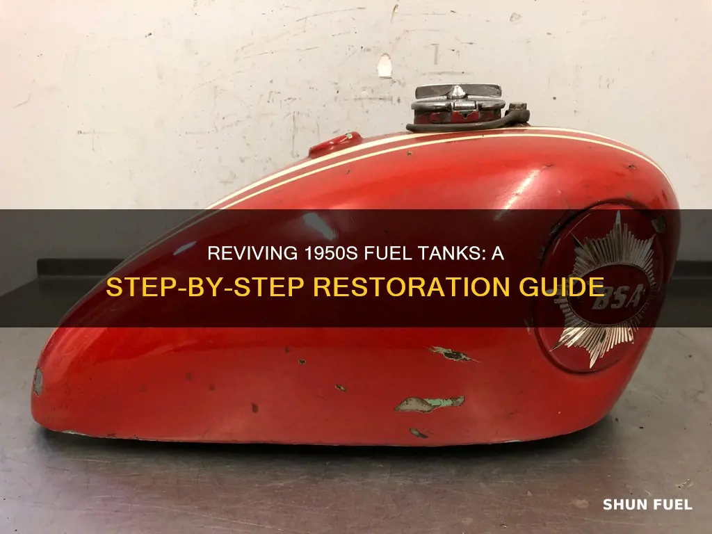 how to restor old 1950s fuel tanks