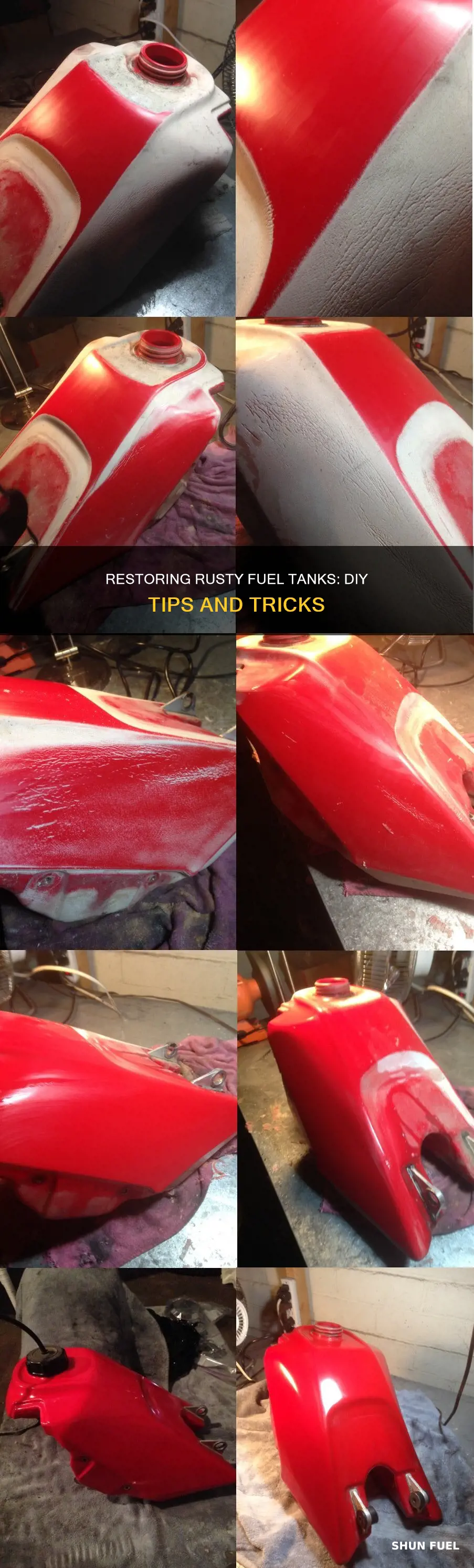how to restore a rusty fuel tank