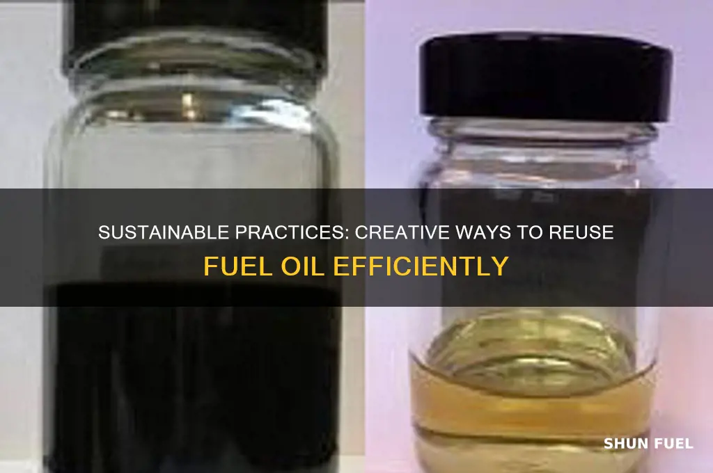 how to reuse fuel oil