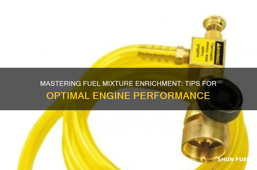 how to richen fuel mixture