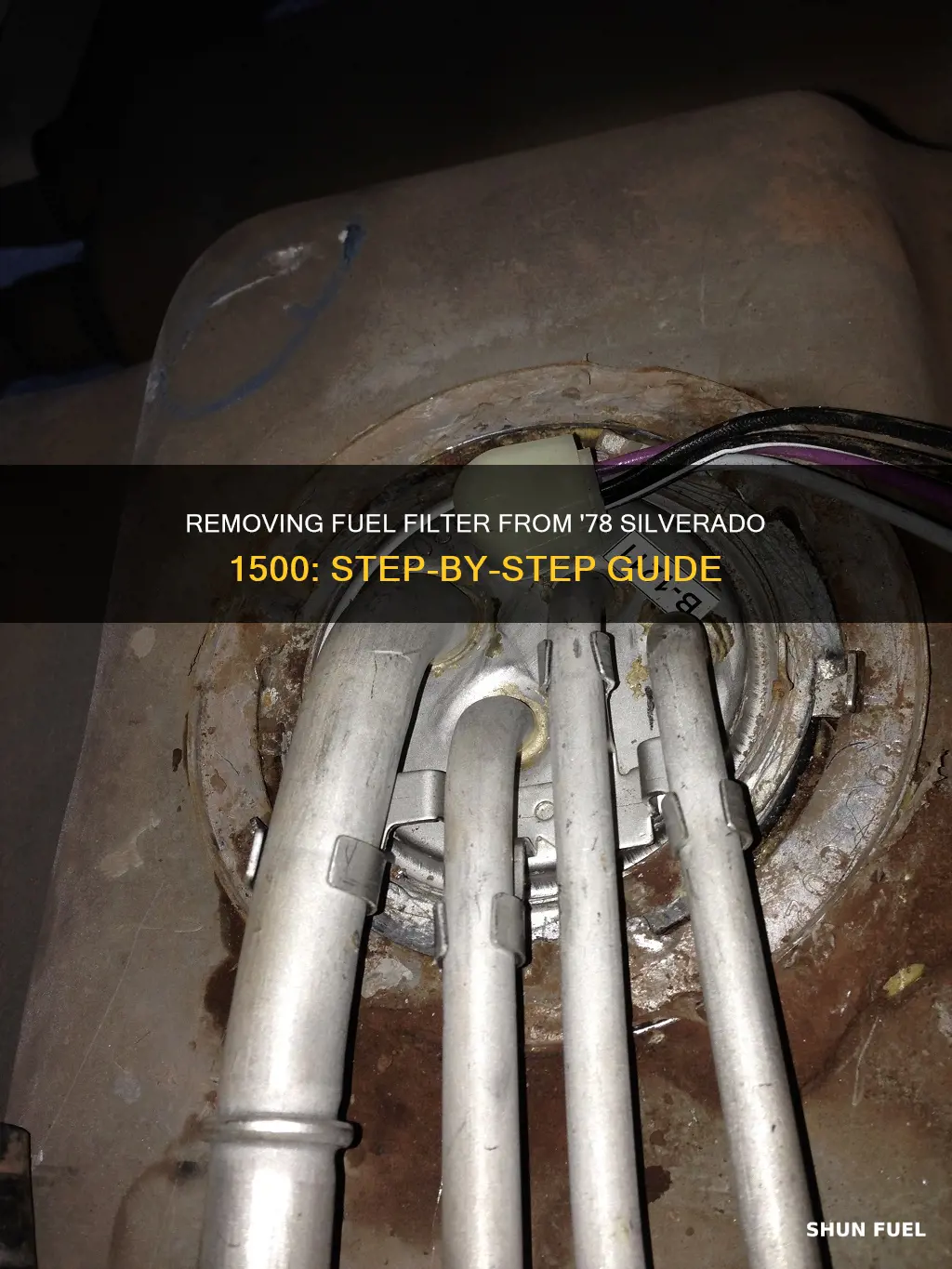 how to rmove fuel filter from 1978 silverado 1500