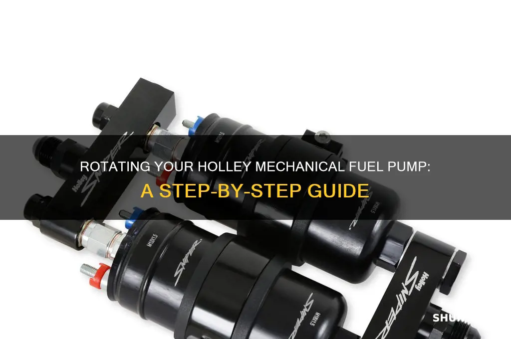 how to rotate holley mechanical fuel pump