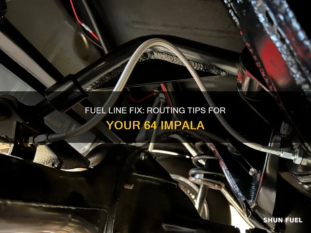 how to route 3 piece fuel line on 64 impala