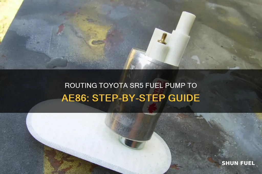 how to route fuel pump from toyota sr5 to ae86