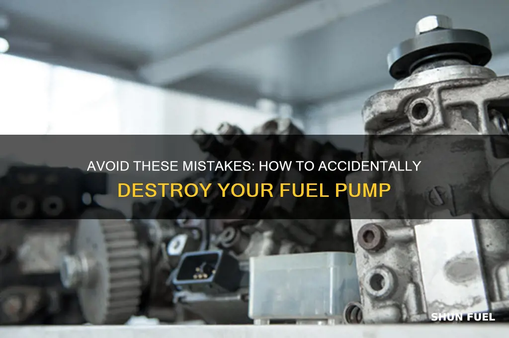 how to ruin a fuel pump