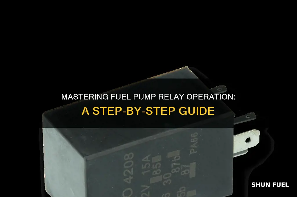 how to run a fuel pump relay