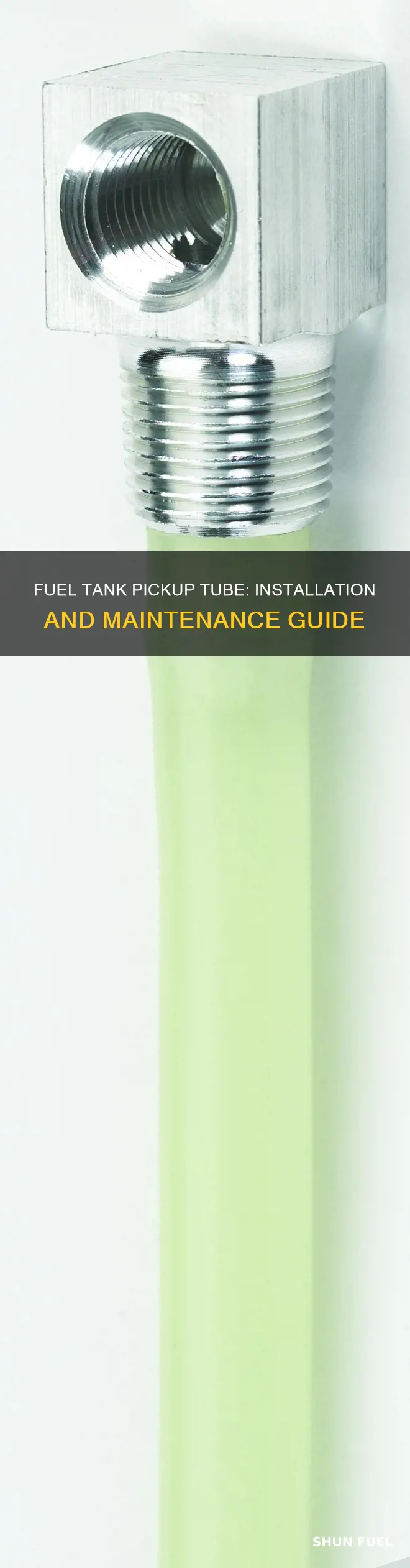 how to run a fuel tank pickup tube
