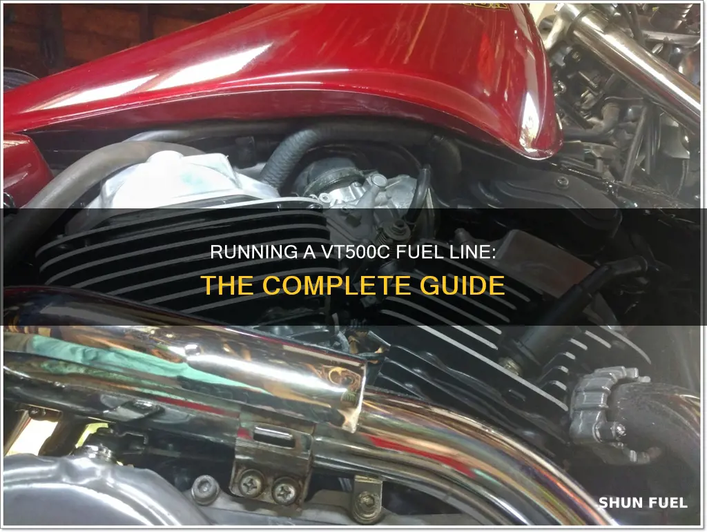 how to run a vt500c fuel line