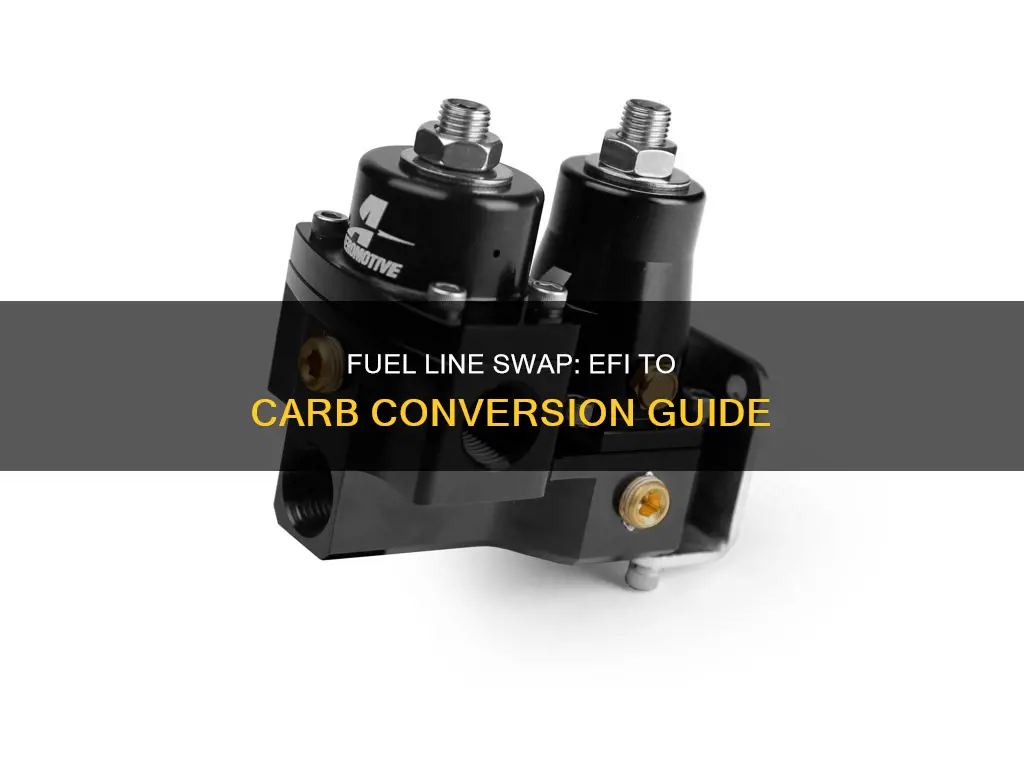 how to run fuel line from efi to carb