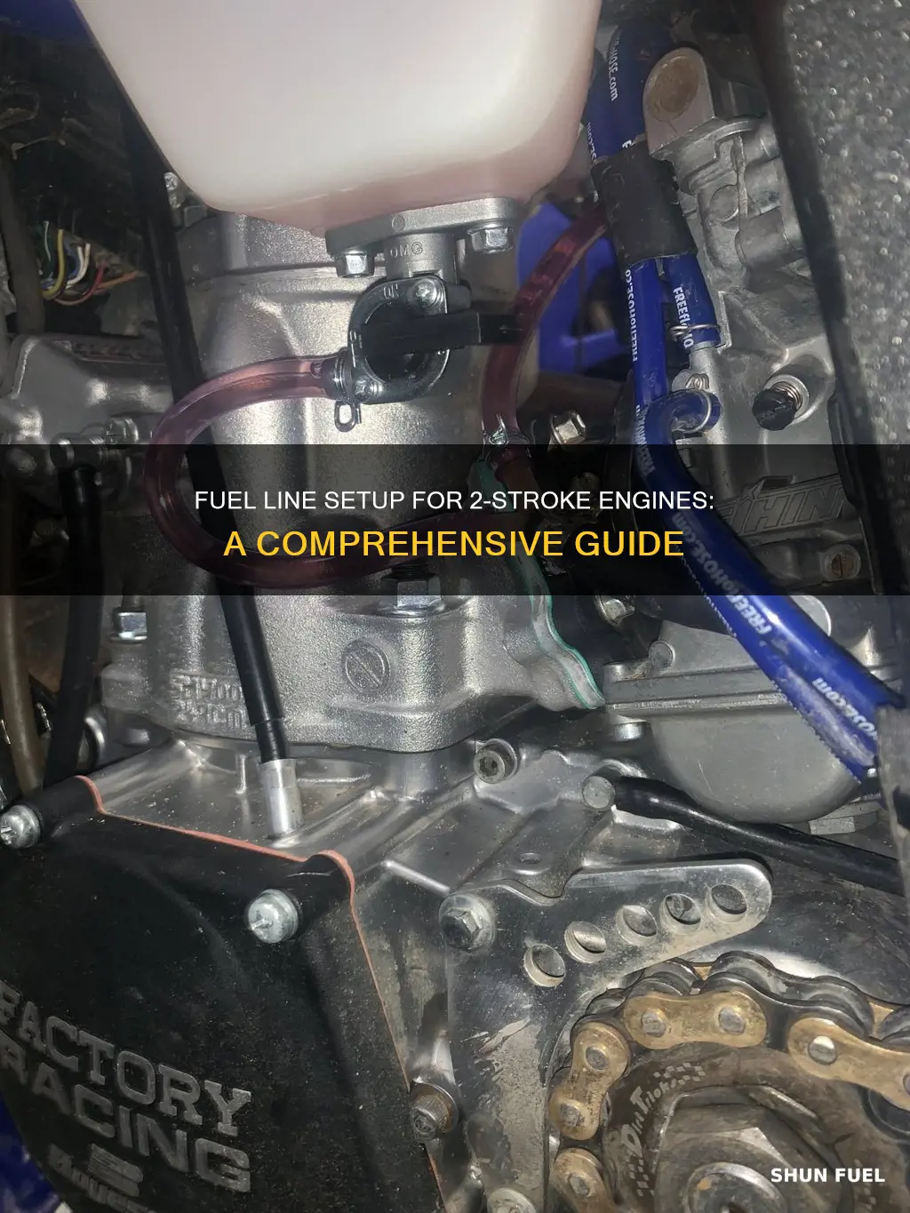 how to run fuel line on a 2 stroke engine