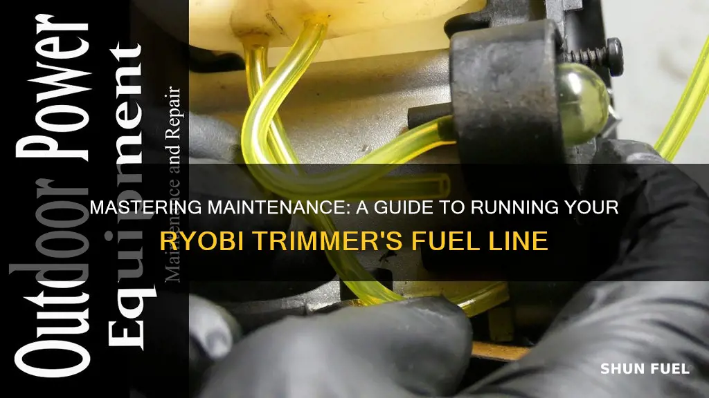 how to run fuel line ryobi trimmer