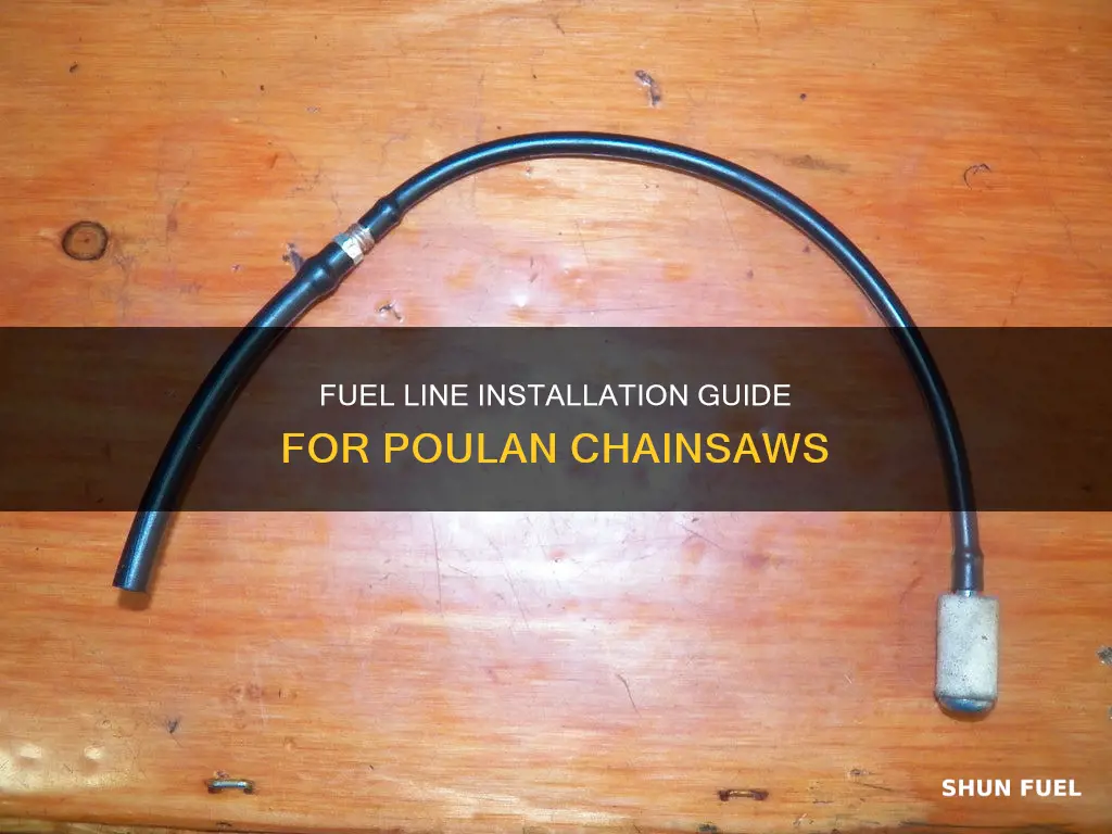 how to run fuel lines on a poulan chainsaw