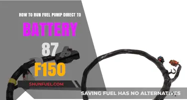 Direct Fuel Pump Wiring to Battery in 87 F150: A Guide