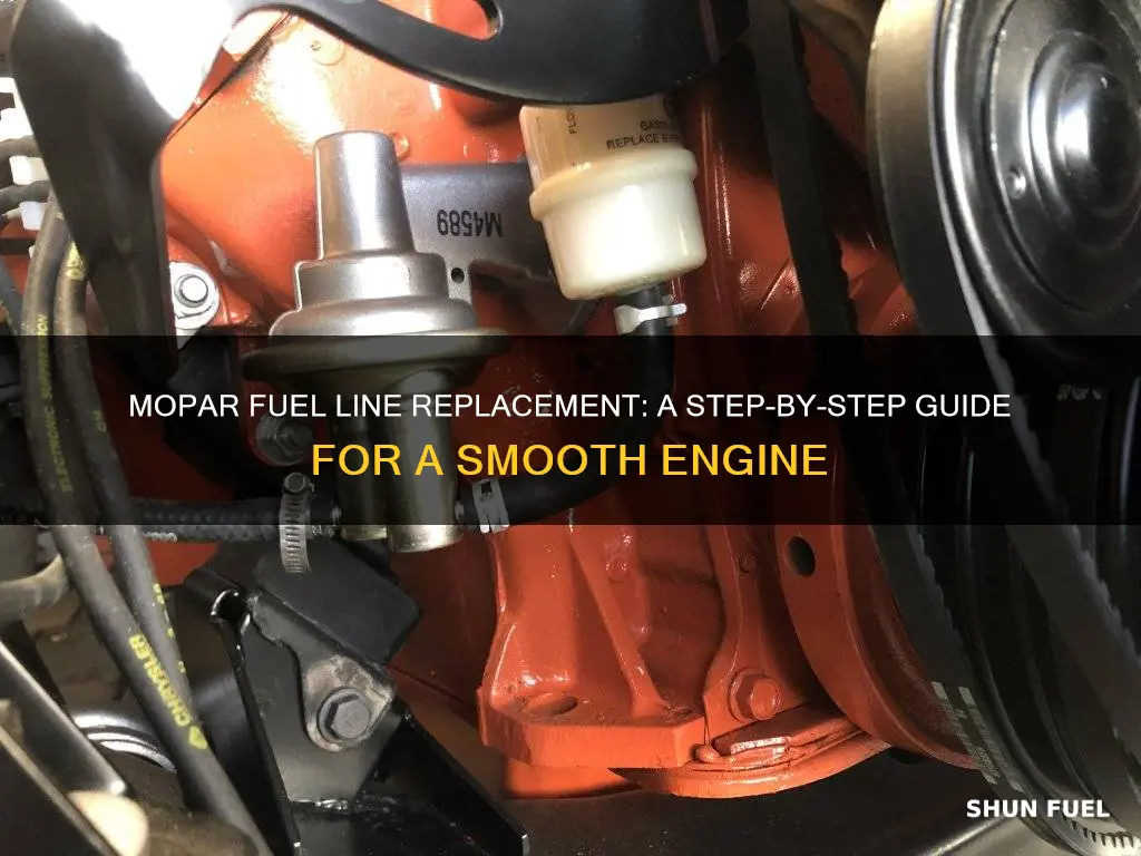 how to run new hard fuel line mopar