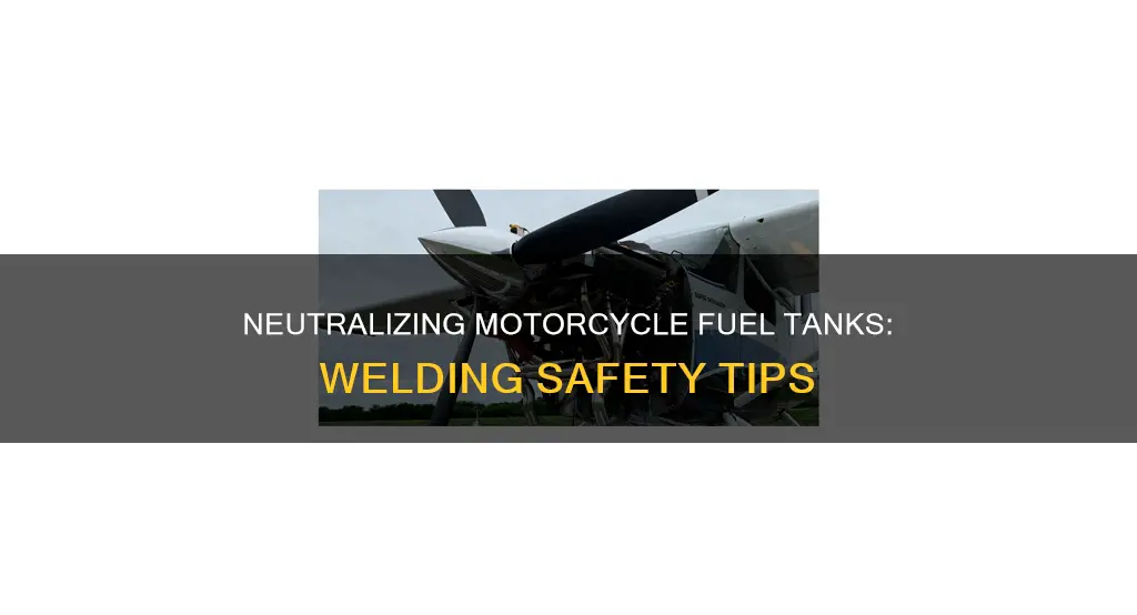 how to safely neutralize motorcycle fuel tank for welding