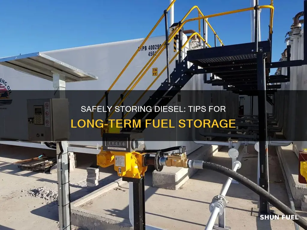 how to safely store diesel fuel