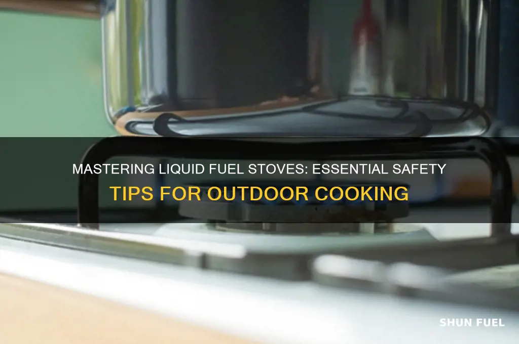 how to safely use a liquid fuel stove