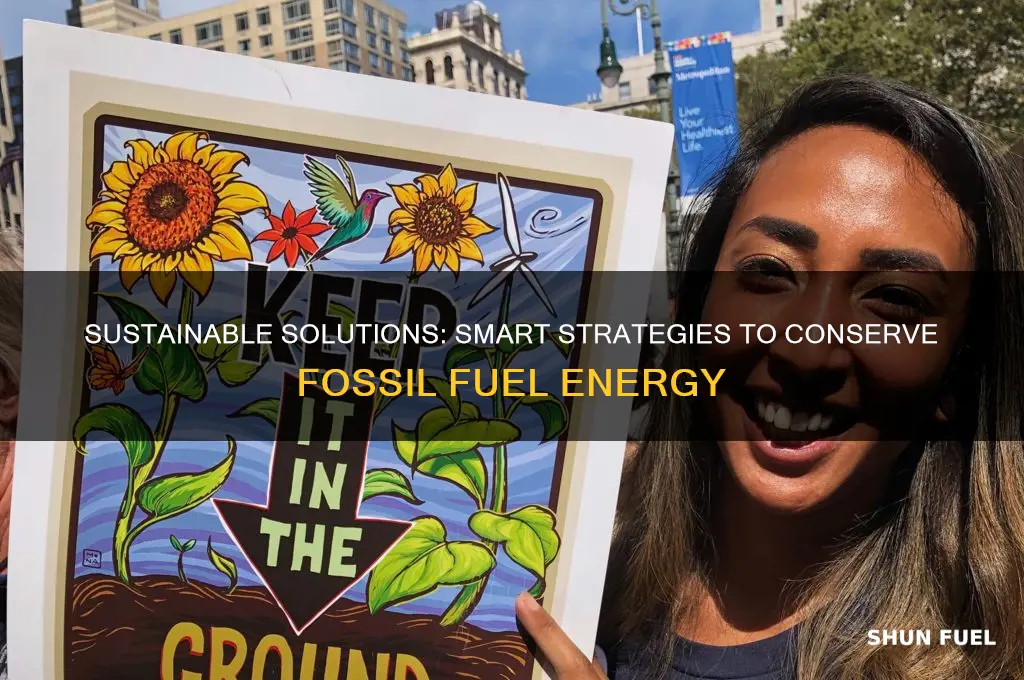 how to save fossil fuel energy